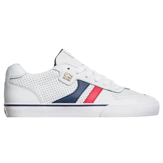 Globe Encore 2 Skate Shoes - White/Blue/Red