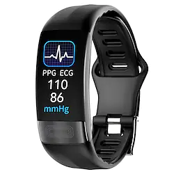 P11 PLUS Smart Watch 0.96 inch Smart Wristbands Fitness Band ECGPPG Pedometer Call Reminder Fitness Tracker Activity Tracker Compatible with Android iOS IP 67 Women Men Thermometer Health Care Lightinthebox
