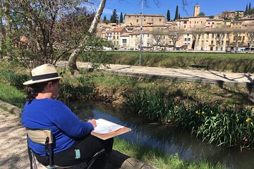 Provence art workshop with a pro artist, full day