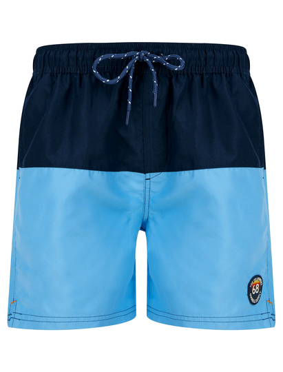 Swim Shorts Townsend Block Colour Microfibre Swim Shorts in Azure Blue - Tokyo Laundry / S - Tokyo Laundry