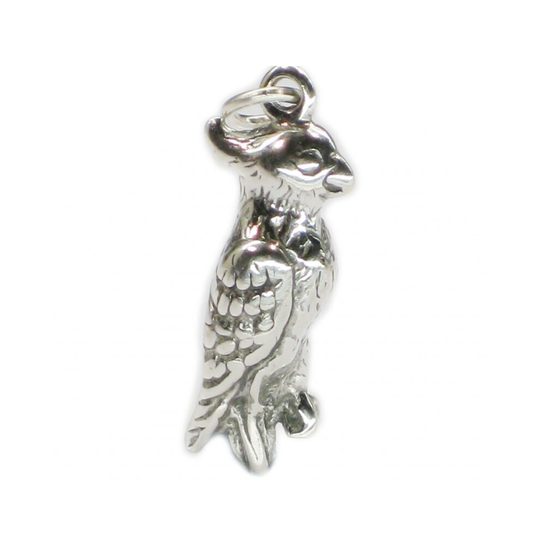Cockatiel bird sterling silver charm .925 x 1 Cockatiels birds charms