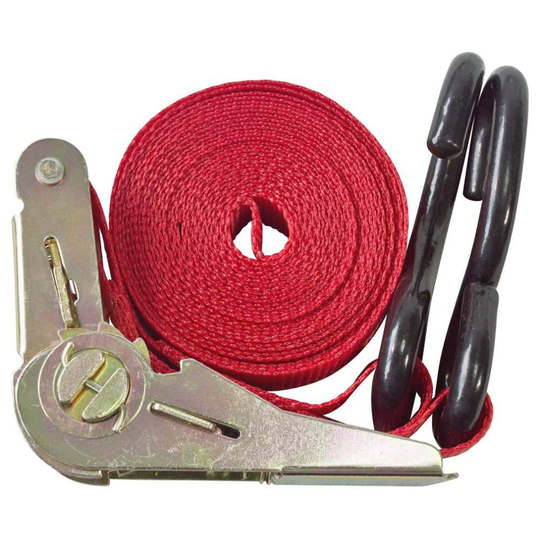 25mm Heavy Duty Ratchet Tie Down - Strap Securing Van 45m Gs New - ratchet tie down 25mm strap securing van 45m gs new