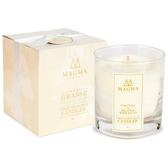 Magma London - Scented Candle - Deluxe Box Gift Set - Cognac and Blond Tobacco 38 cl