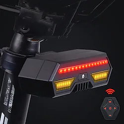 Bike Tail Light with Turn Signals-Wireless Remote Control Waterproof Bicycle Taillight-USB Rechargeable Ultra Bright Safety Warning Bike Brake Rear Light Easy Installation Lightinthebox