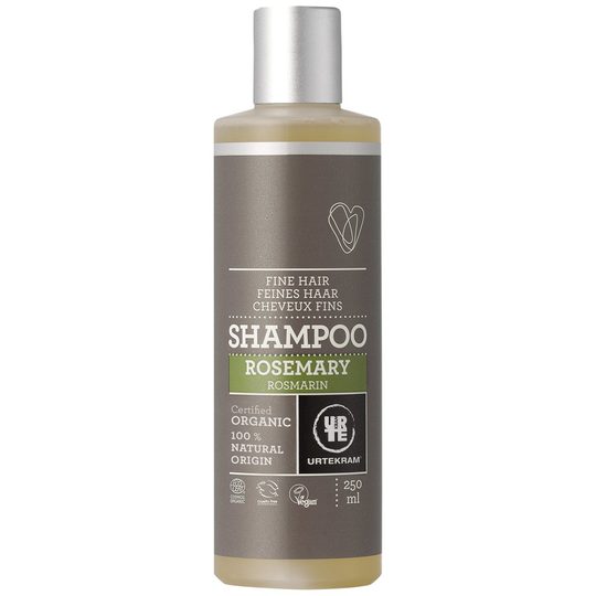 Urtekram Rosemary Shampoo, Fine/Thin Hair, 250 ml
