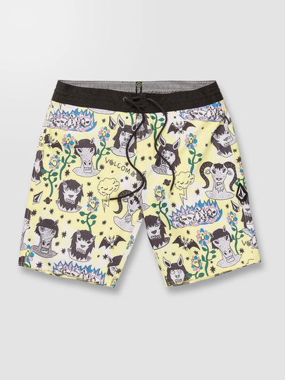 Men's Volcom Surf Vitals Ozzy Stoney 19" Boardshort - GLIMMER YELLOW