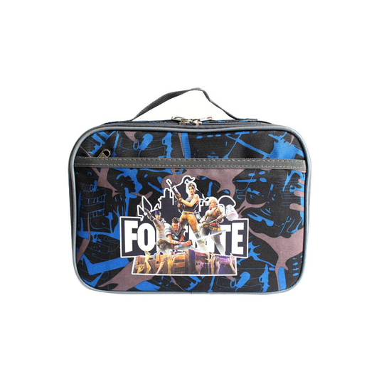 (05) Fortnite Lunch Box Bag Children Outdoor Lunch Bag Portable