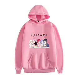 Inspired by Fairy Tail Friends Natsu Dragneel Hoodie Cartoon Back To School Harajuku Graphic Kawaii Hoodie For Men's Women's Adults' Polyester / Cotton Blend Lightinthebox