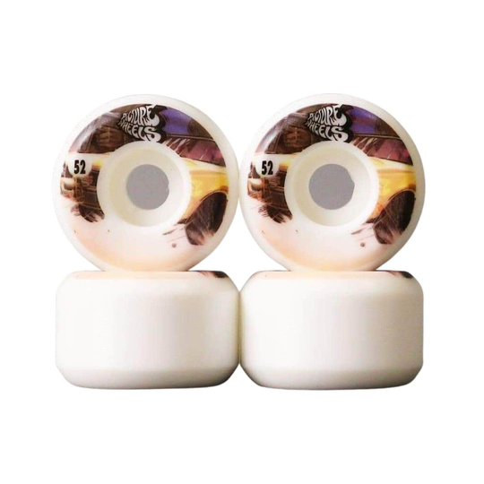 Picture Wheel Co Kung Fu Drifter Team Series 52mm Skateboard Wheels - Go Fast