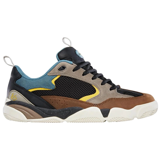 eS Quattro Plus Skate Shoes - Brown/Tan/Blue