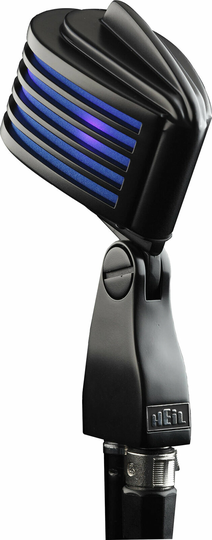 Heil Sound The Fin Black Body Blue LED Retro Microphone