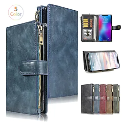 Phone Case For Apple Wallet Card iPhone 14 Pro Max 13 12 11 Pro Max Mini X XR XS 8 7 Plus Bumper Frame Magnetic Full Body Protective Solid Colored TPU PU Leather Lightinthebox