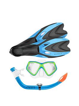 Osprey Kids Snorkel Set With Blue Flippers