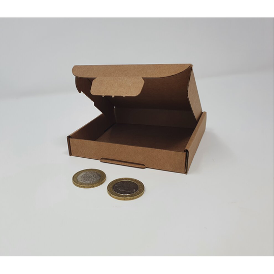 (Brown, 10) Mini C7 Postal box Mail Large Letter 101x101x20mm