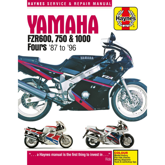 Yamaha FZR600, 750 & 1000 Fours (87 - 96) Haynes Repair Manual (Paperback) ~