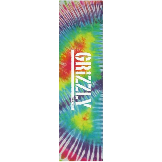 Grizzly Dye Tryin Skateboard Grip Tape - Rainbow