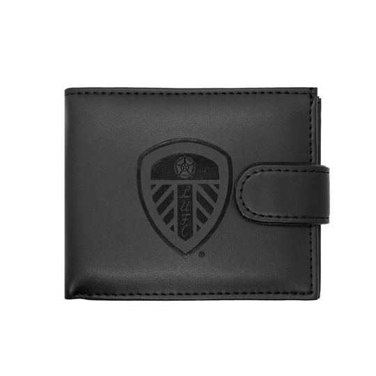 Leeds United AFC Official Leather Wallet Embossed Crest Gift Boxed