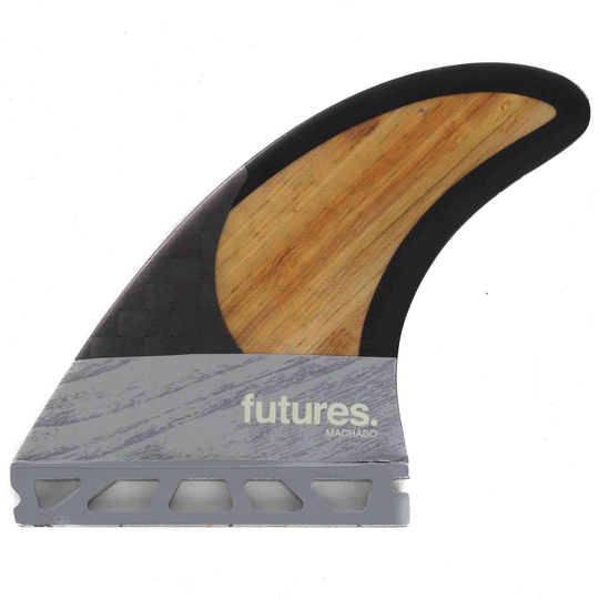 Futures Machado V2 Blackstix 3.0 Thruster Surfboard Fins - Bamboo Grey