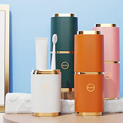 Travel Toothbrush Storage Box Portable Dental Jar Mouthwash Cup Travel Brushing Wash Set Home Lightinthebox