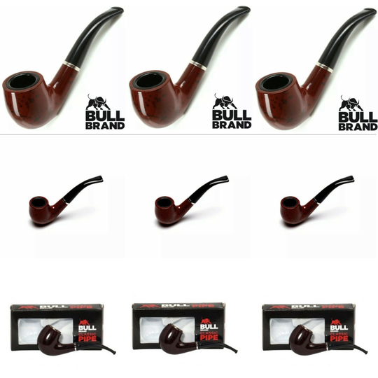 Classic Smoking Tobacco Pipe Smoker Gift Box Walnut Effect Durable Quality Pipe