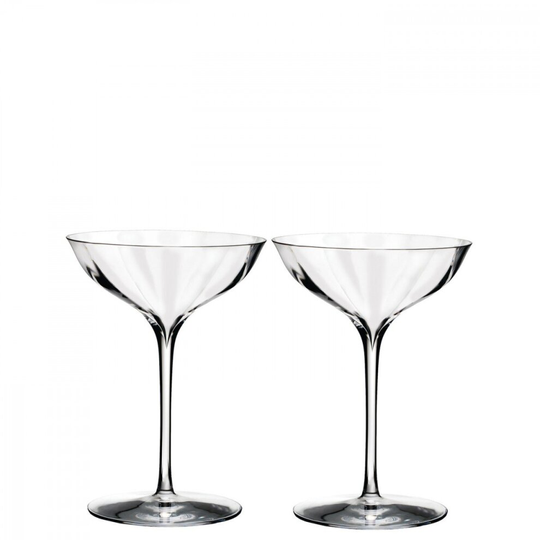 Waterford Elegance Optic Champagne Belle Coupe pair - New in box