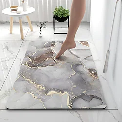 Diatomaceous Earth Bath Mat Super Absorbent Toilet Door Quick-Drying Foot Mat Entry Door Mat Non-Slip Mat Lightinthebox