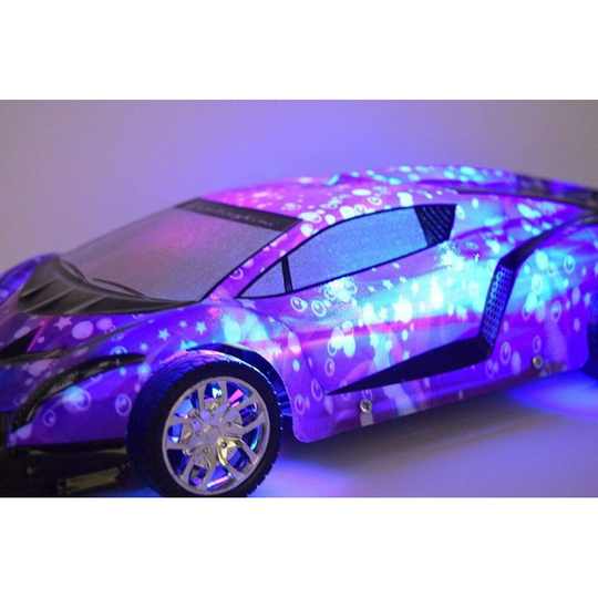 Lamborghini Blue Rainbow Look Radio Remote Control Car LED Under Light