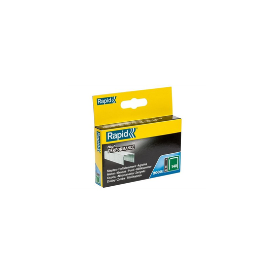 Rapid 11908131 140/8 8mm Galvanised Staples Box of 2000