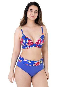 DORINA Campora Curve Non Padded Bikini Top - Blue, Blue, Size 32D, Women