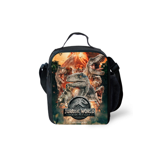 (Style 4) Jurassic World Lunch Bags Thermal Insulated Cooler