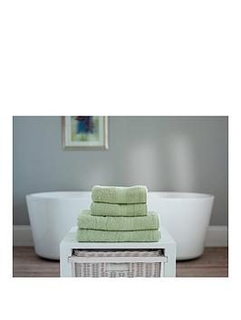 Essentials Collection 4-Piece 100% Cotton 450 Gsm Quick Dry Towel Bale - Green