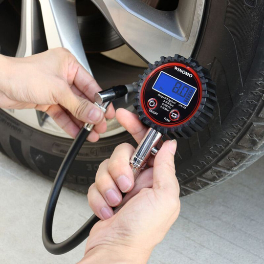 Professional Digital LCD Tyre Tire Air Pump Pressure Gauge Tester 200PSI Car Van