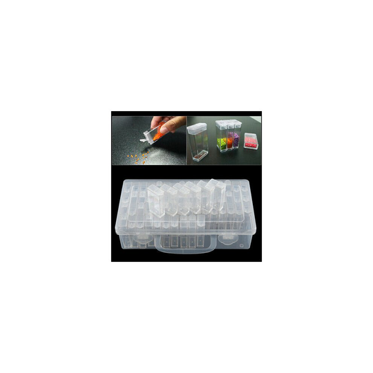 64 Grid Diamond Embroidery Painting Tool Plastic Jewelry Beads Drill Storage Box