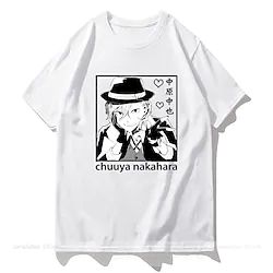 Inspired by Bungo Stray Dogs Osamu Dazai T-shirt Cartoon Manga Anime Harajuku Graphic Street Style T-shirt For Men's Women's Unisex Adults' Hot Stamping 100% Polyester Casual Daily Lightinthebox