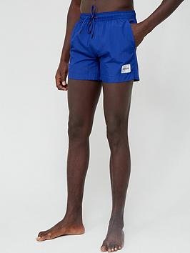 HUGO Dominica Swim Shorts - Medium Blue, Medium Blue, Size S, Men