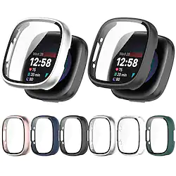 1 Pack Watch Case with Screen Protector Compatible with Fitbit Versa 4 / Sense 2 Scratch Resistant Dust Proof Rugged TPU Watch Cover Lightinthebox