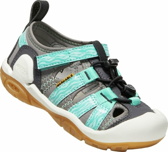 Keen Kids' Outdoor Shoes Knotch Creek Children Sandals Steel Grey/Waterfall 27-28
