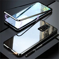 Magnetic 360 Metal Case with Screen Protector For Xiaomi Redmi Note 11 10 Pro Note 9 8 S Pro Max 8T 7S 8A K40 K30 K20 Pro Double Sided Tempered Glass Case Cover for Xiaomi Mi 11 10 Lite CC9 Pro 9T Lightinthebox