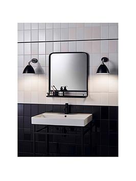 Topps Tiles Matrix Black Matt 9.8Cm X 19.8Cm (Box Of 50 Tiles)