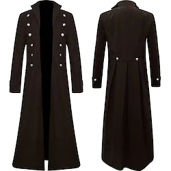 Plague Doctor Retro Vintage Punk Gothic Medieval 18th Century Coat Party Costume Men's Costume Vintage Cosplay Party Long Sleeve Coat Masquerade Lightinthebox