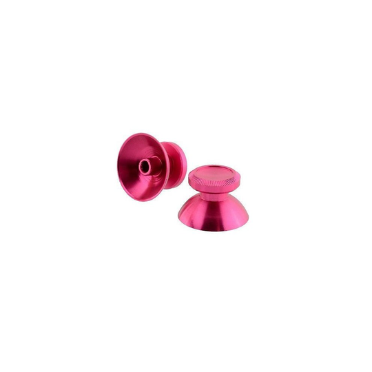Aluminium Alloy Metal Thumbsticks Analog Sticks Button Grip for Xbox One[Hot Pink]