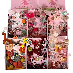 24 Pieces Of Girl's Headdress Gift Box Set Clip Baby Hairpin kids' Hair Accessories Girl Hairpin Head Rope Rubber Band Lightinthebox