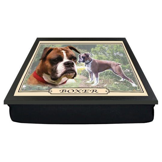 Boxer Dog Breed Cushion Lap Tray Gift