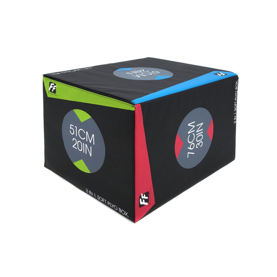 FunctionalFitness 3 in 1 Foam Plyo Box 20" 24" 30" (51cm 61cm 76cm)