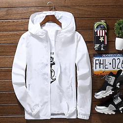 Men's Women's Windbreaker Running Skin Jacket Pocket Full Zip Long Sleeve Coat Athletic Athleisure Waterproof UV Sun Protection Windproof Fitness Gym Workout Running Sportswear Activewear Solid Lightinthebox