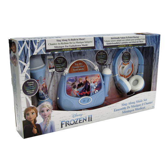 Frozen 2 Gift Box inc Headphones, Karaoke Boombox & MP3 Microphone
