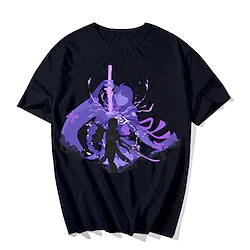 Inspired by Genshin Impact Raiden Shogun T-shirt Cartoon Manga Anime Harajuku Graphic Kawaii T-shirt For Men's Women's Unisex Adults' Hot Stamping 100% Polyester Lightinthebox