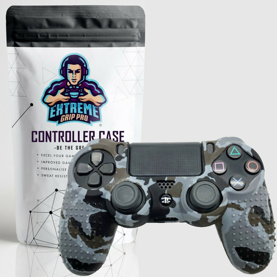 (Digital Camo V2.0) EGP™ ULTIMATE Case Grips Silicon Rubber Cover Protective Skin for PS4 Controller