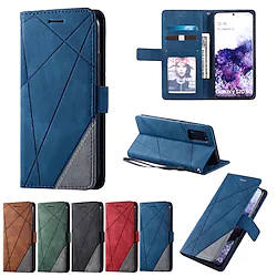Phone Case For Samsung Galaxy S22 Ultra Plus S21 S20 Plus Ultra A72 A52 A42 A32 Shockproof Flip Waist Bag Waist pack Lines leather Lightinthebox