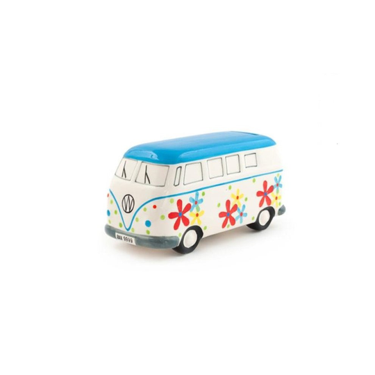 VW Campervan Style Money Box | Flower Power Design | Gift Ideas